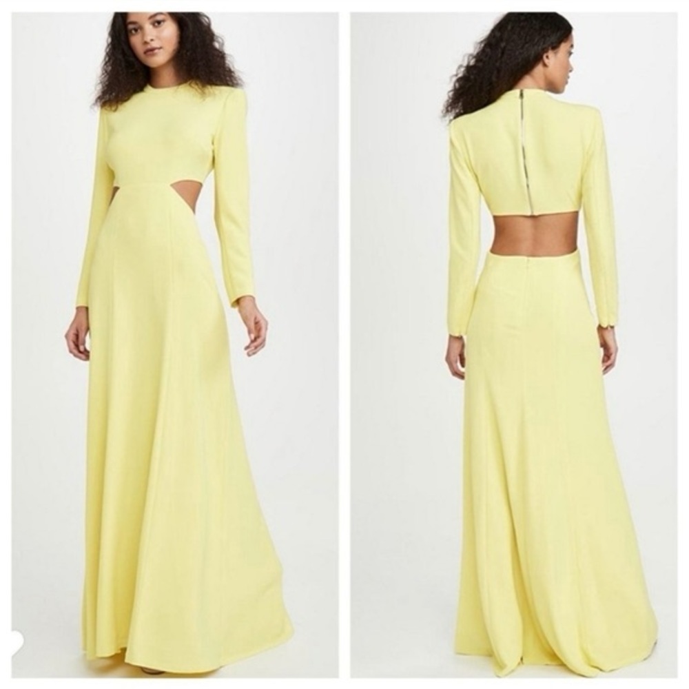 A.L.C. Gabriela Revolve Dress in Lemon Yellow Size 0 - Picture 6 of 11